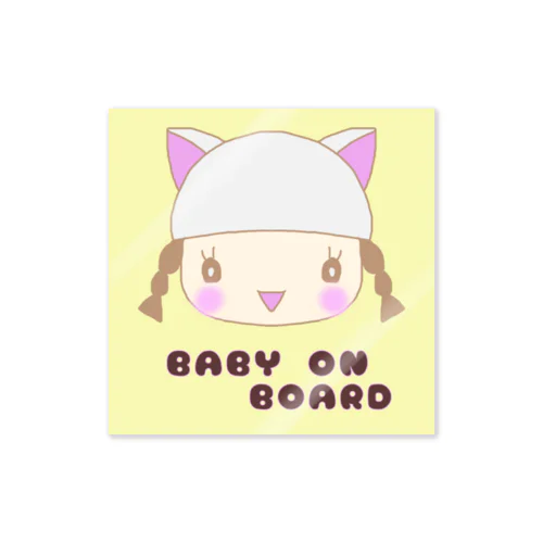 BABY ON  BOARD ステッカー