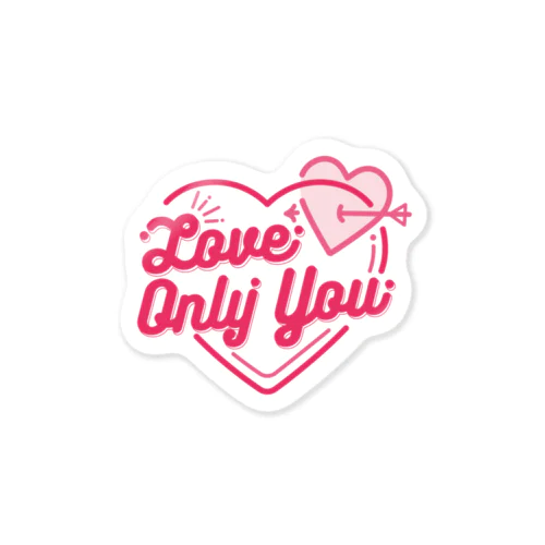 「Love ♥ Only You」ステッカー ステッカー