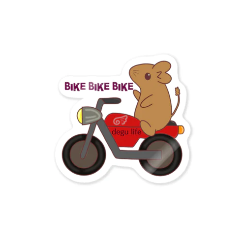 BIKE BIKE DEGU 🏍️ Sticker