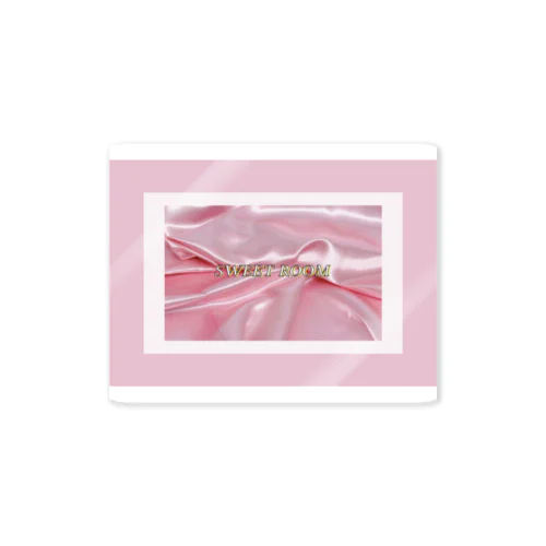 SWEET ROOM pink satin  Sticker