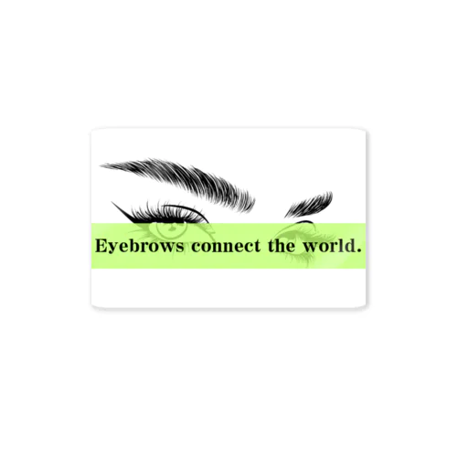 【初代】眉毛は世界を繋ぐ Sticker