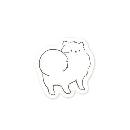 こっちむいてポメちゃん Sticker