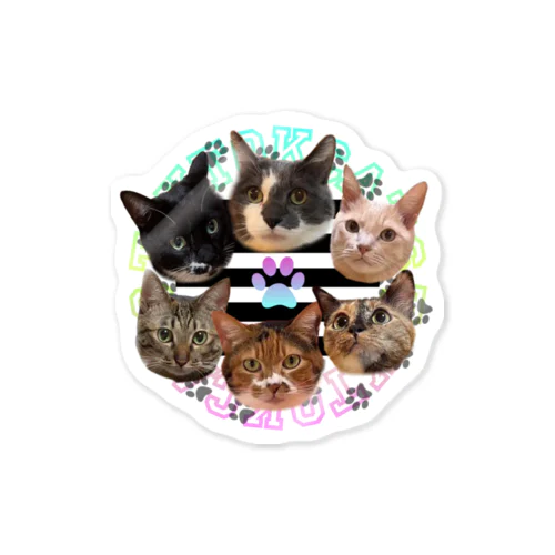 TikTok猫部６にゃんステッカー Sticker