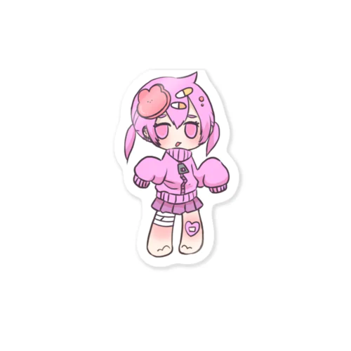 ジャージの天使ちゃん ピンク Sticker