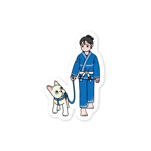 高速タッパーAOIと高速タップ犬 Sticker