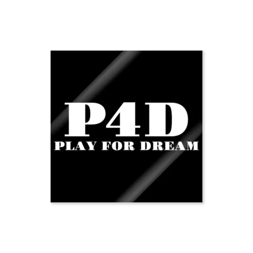 ''P4D''ロゴ グッズ Sticker