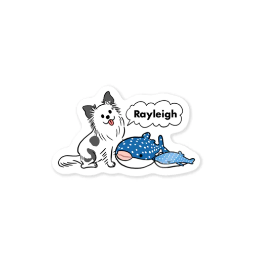 Rayleigh & shark Sticker
