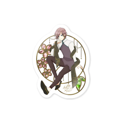 花色小箱-宝石雑貨と紅茶専門店の店主- Sticker