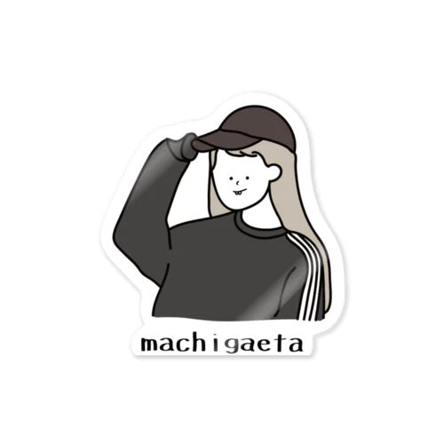 machigaeta Sticker