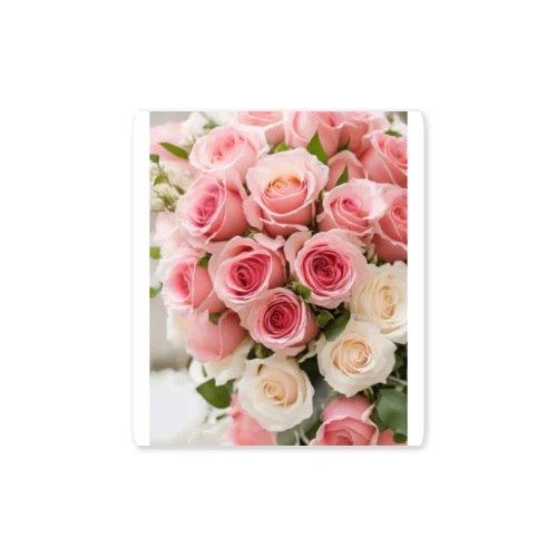 Pink Rose Bouquet ステッカー