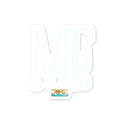 MFG(Ⅰロゴモノグラム)白字 Sticker