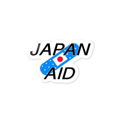 Japan aid ステッカー