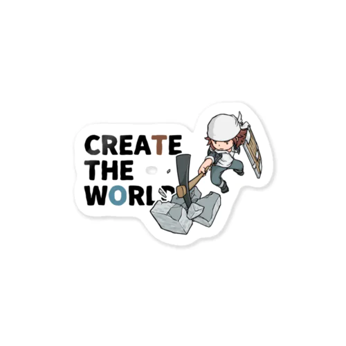 CREATE THE WORLD ステッカー