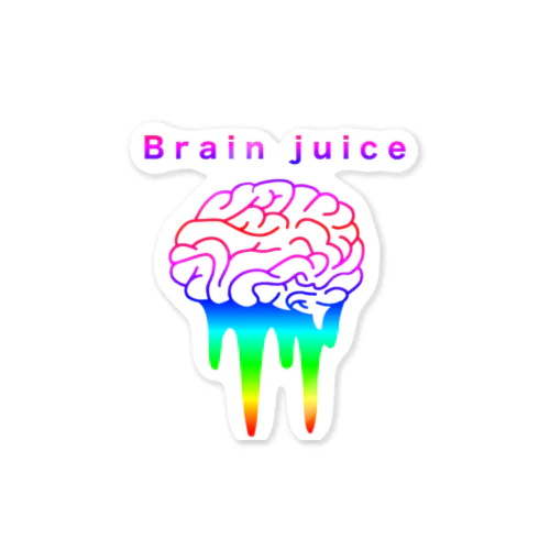 脳汁(Brain juice) ステッカー