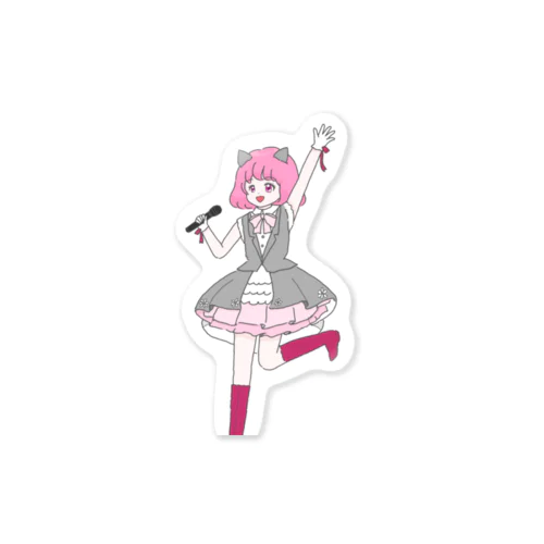 アイドルもこにゃん Sticker