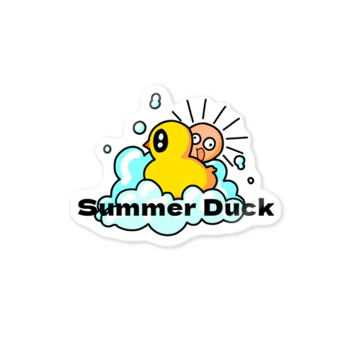 Summer Duck Sticker