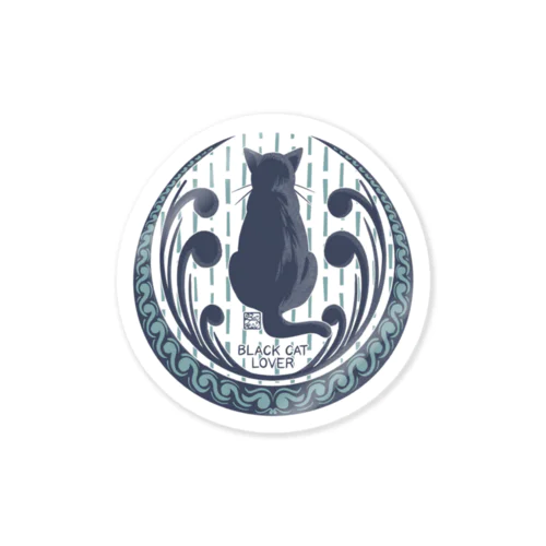 Black Cat Emblem ステッカー