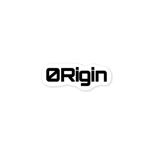 0Rigin Black logo ステッカー