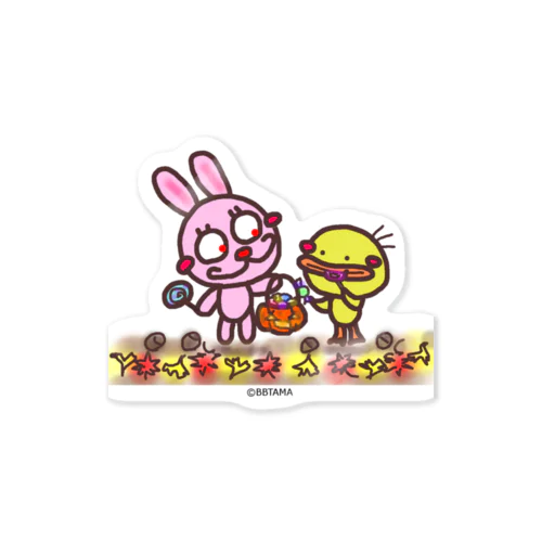 うさぴよ💛かぼちゃ Sticker