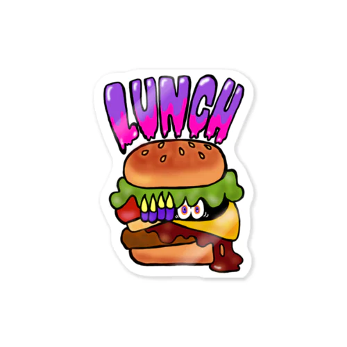 ランチ（チーズバーガー） Sticker