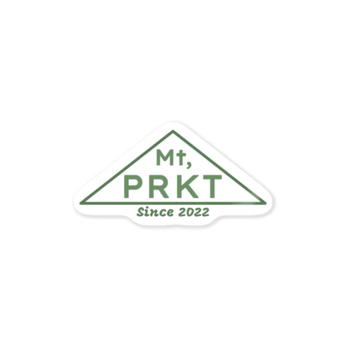Mt,PRKTロゴ　1st Anniversary　白 ステッカー