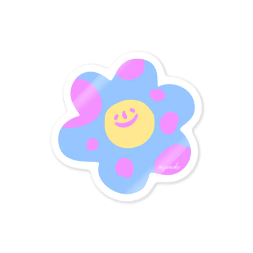 Smile Flower Sticker