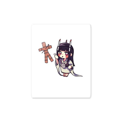 うしのこくまいり Sticker