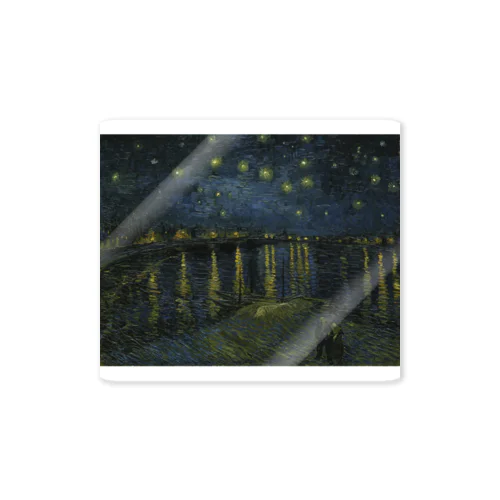 ローヌ川の星月夜 / Starry Night Sticker