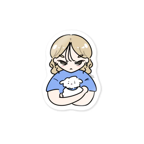 かいぬしちゃん Sticker