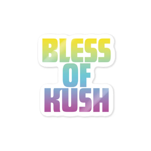 BLESS OF KUSH ステッカー