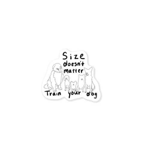 Size doesn’t matter ステッカー