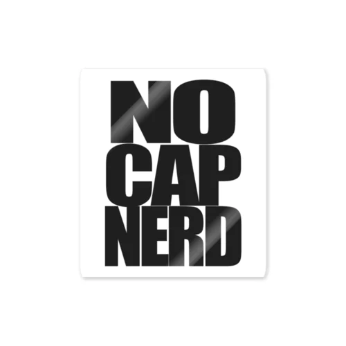 NO CAP NERD ステッカー