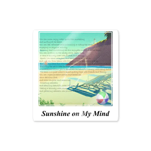 Sunshine on My Mind ステッカー