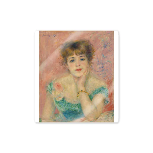 女優ジャンヌ・サマリーの肖像 / Portrait of the Actress Jeanne Samary Sticker