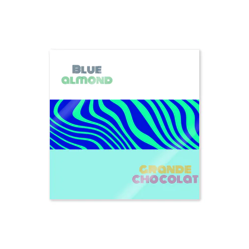 Blue almond & grande chocolat ver.1 ステッカー