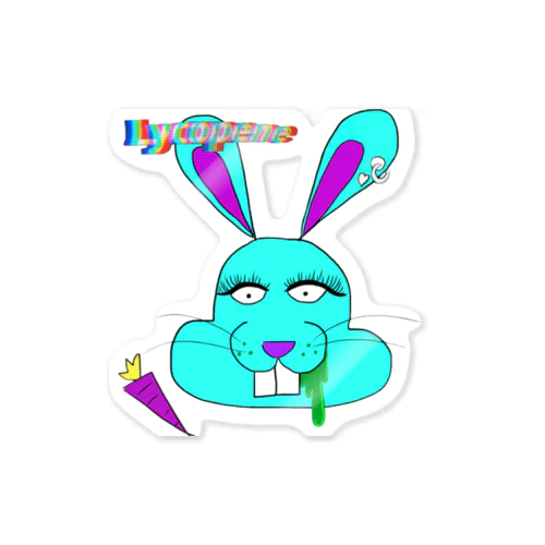 crazy bunny  Sticker