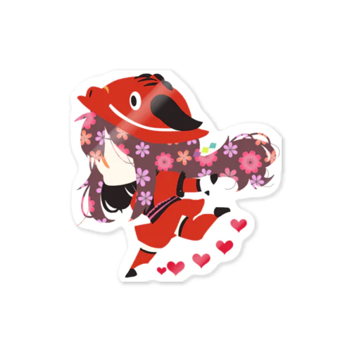 走るべこちゃん Sticker