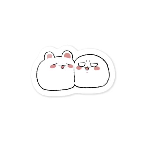 なかよしアザラシしろくま Sticker