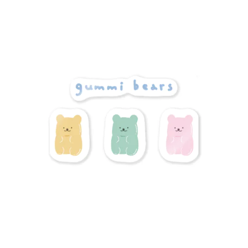 gummi bear ステッカー