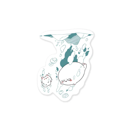 ざぶーんアザラシ Sticker