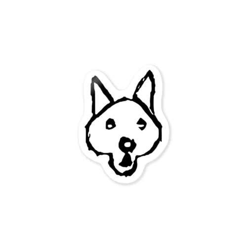 びっくりした犬 Sticker