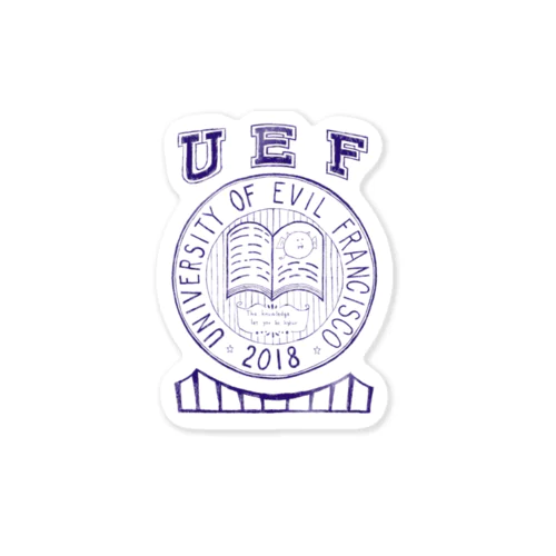 University Of Evil Francisco ステッカー