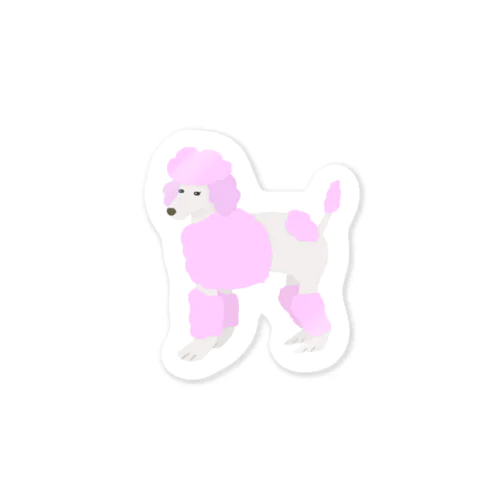 ピンク犬 Sticker