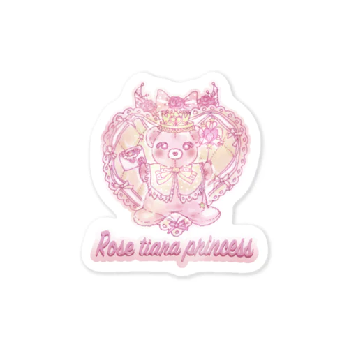 Little tiara bear ステッカー Sticker