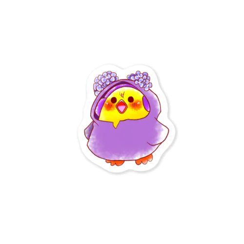 ピヨりちゃん 雨シリーズ Sticker