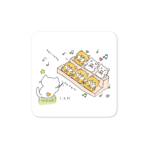 みゃみゃし＆こころねこ合唱団❣️ Sticker