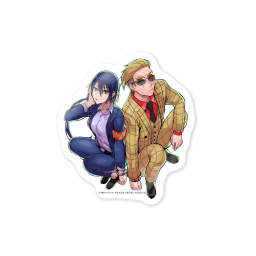 蟻ヶ谷雪＆轟蛍一　チャンネル登録50万人突破記念.ver Sticker