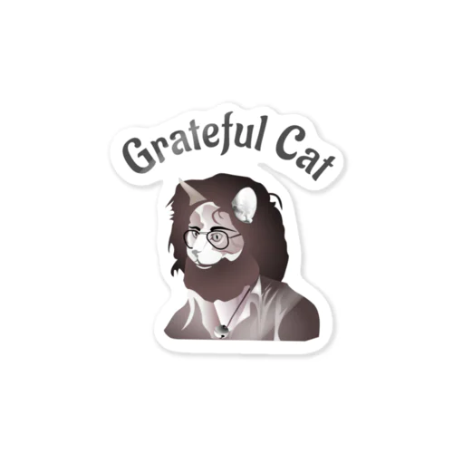 Grateful Cat h.t. ステッカー