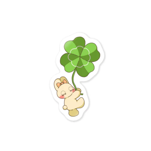 幸せねむるうさぎ Sticker