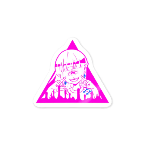 ピンクの単眼ちゃん Sticker